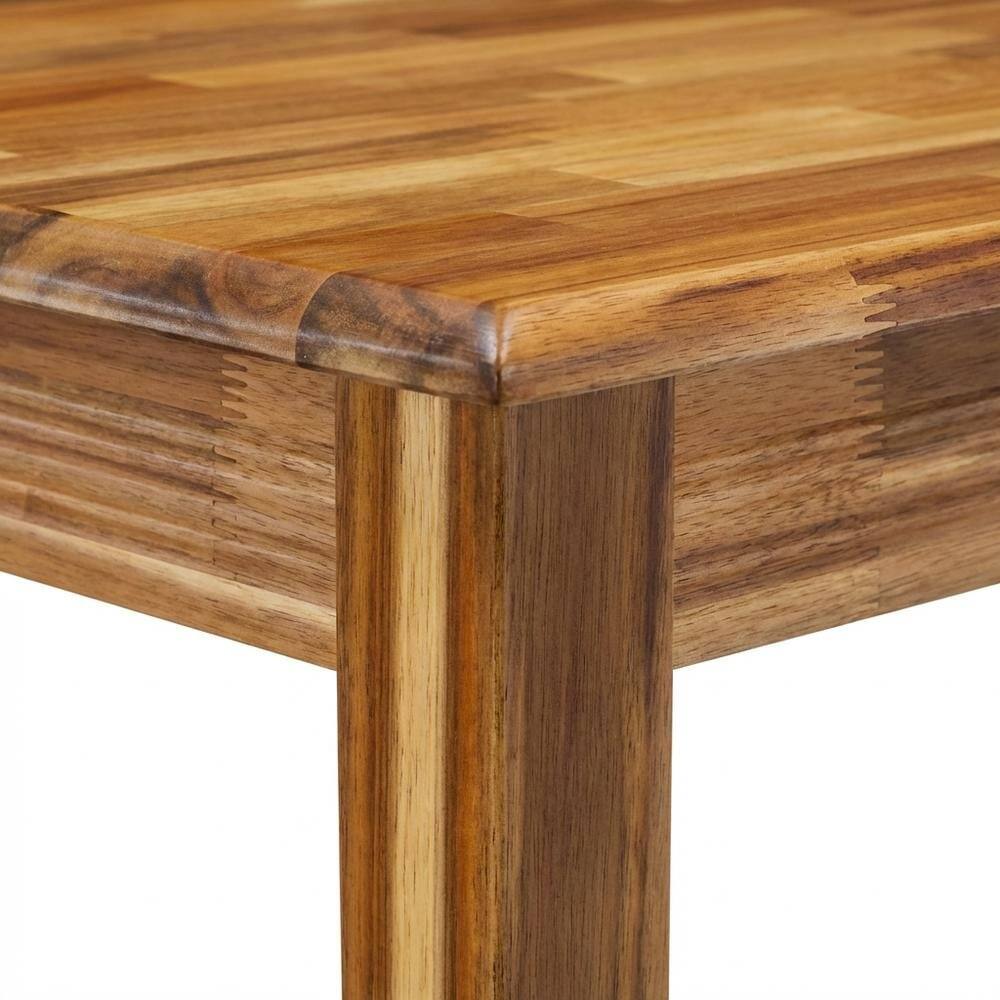 Back. FurniFact - Rectangular Dinner Table - Walnut.