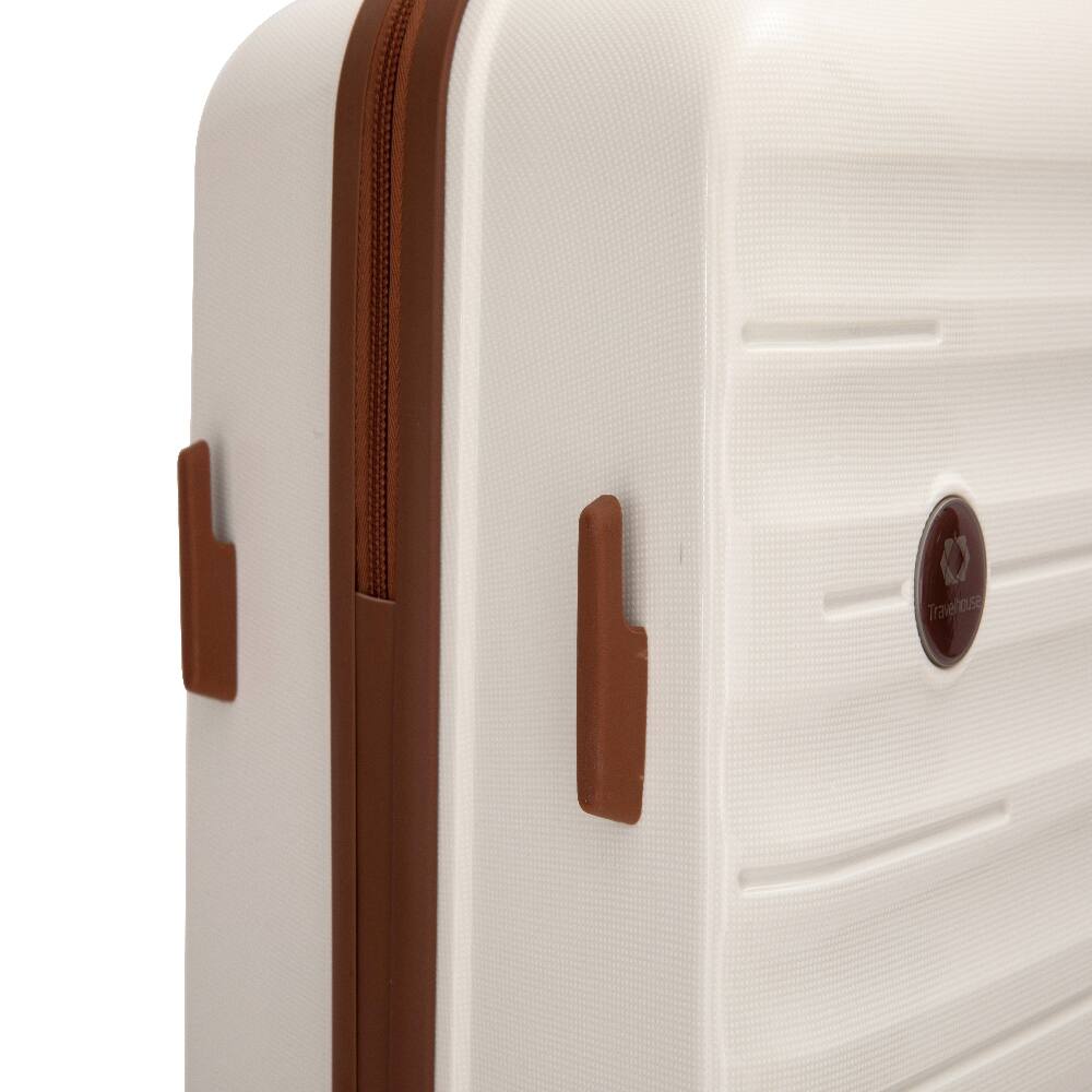 Alt View 4. Ropilly - Ropilly 5-Piece Hardshell Luggage Set White Polypropylene 20/24/28 - White.