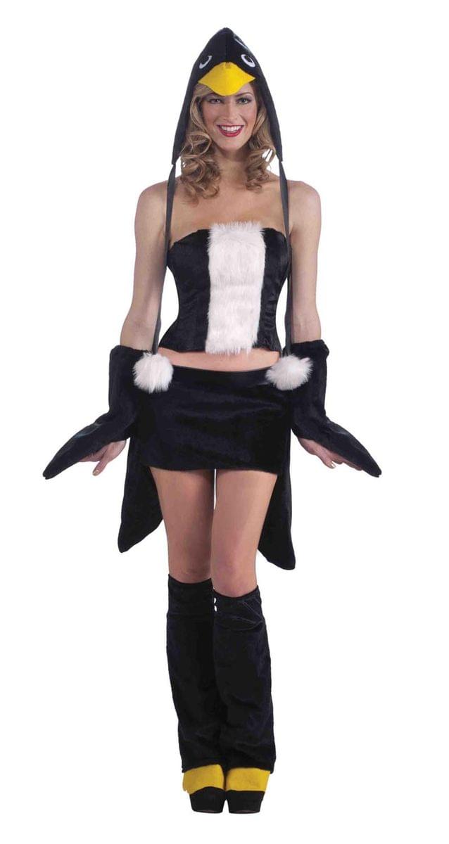 Forum Novelties - Sexy Penguin Adult Costume Medium/Large - Black