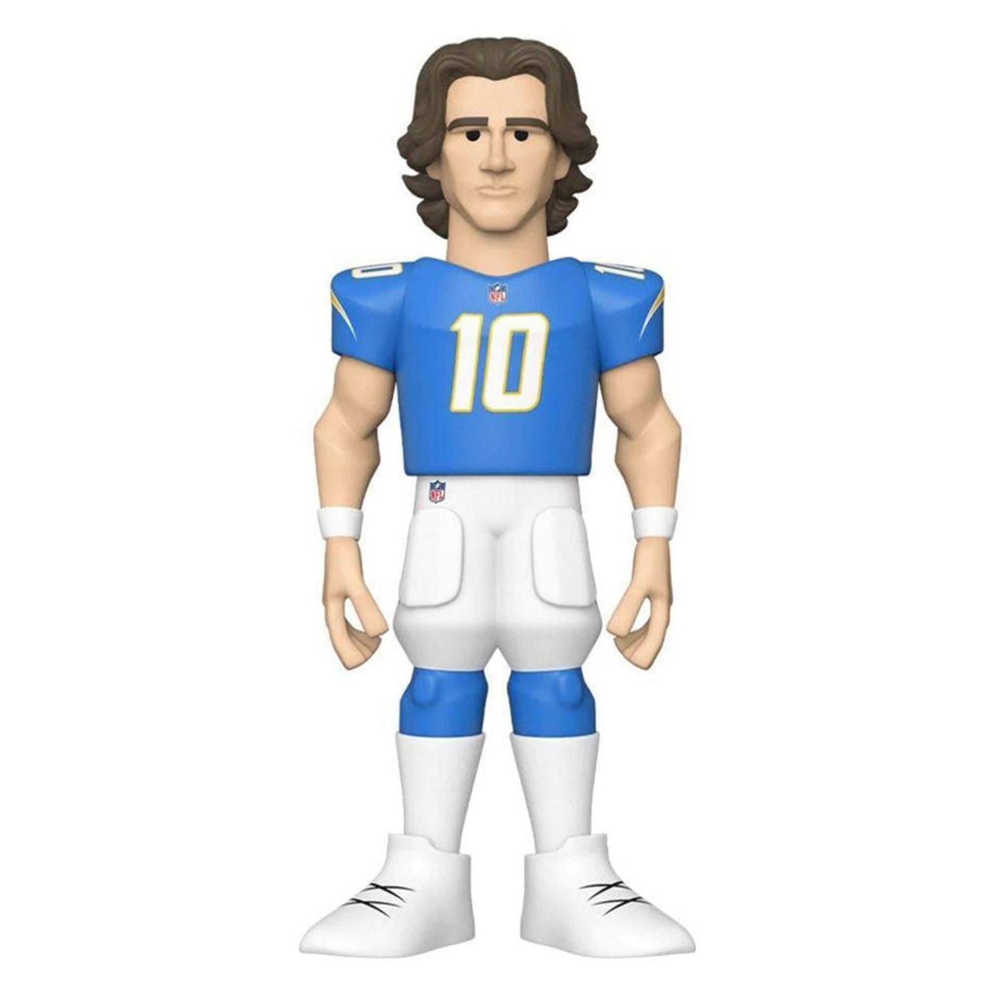 Alt View 1. Funko - LA Chargers NFL Funko Gold 5 Inch Vinyl Figure | Justin Herbert - Blue.