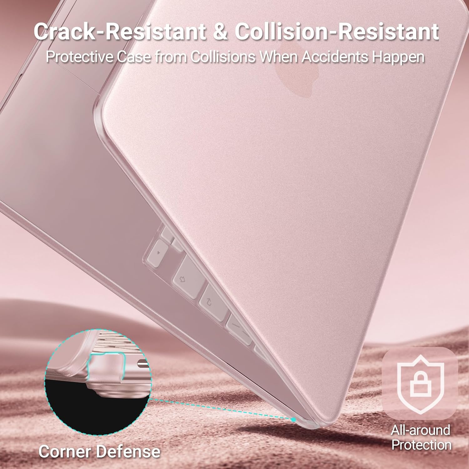 Crack-Resistant & Collision-Resistant  
Protective Case from Collisions When Accidents Happen  

Corner Defense  
All-around Protection