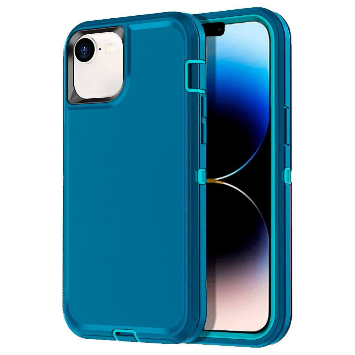 Entronix - Heavy Duty Case for iPhone 16E - Ultimate Triple-Layer Protection - Teal