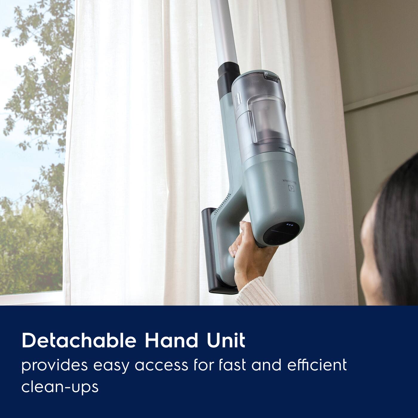 Bechrolux  
Detachable Hand Unit provides easy access for fast and efficient clean-ups