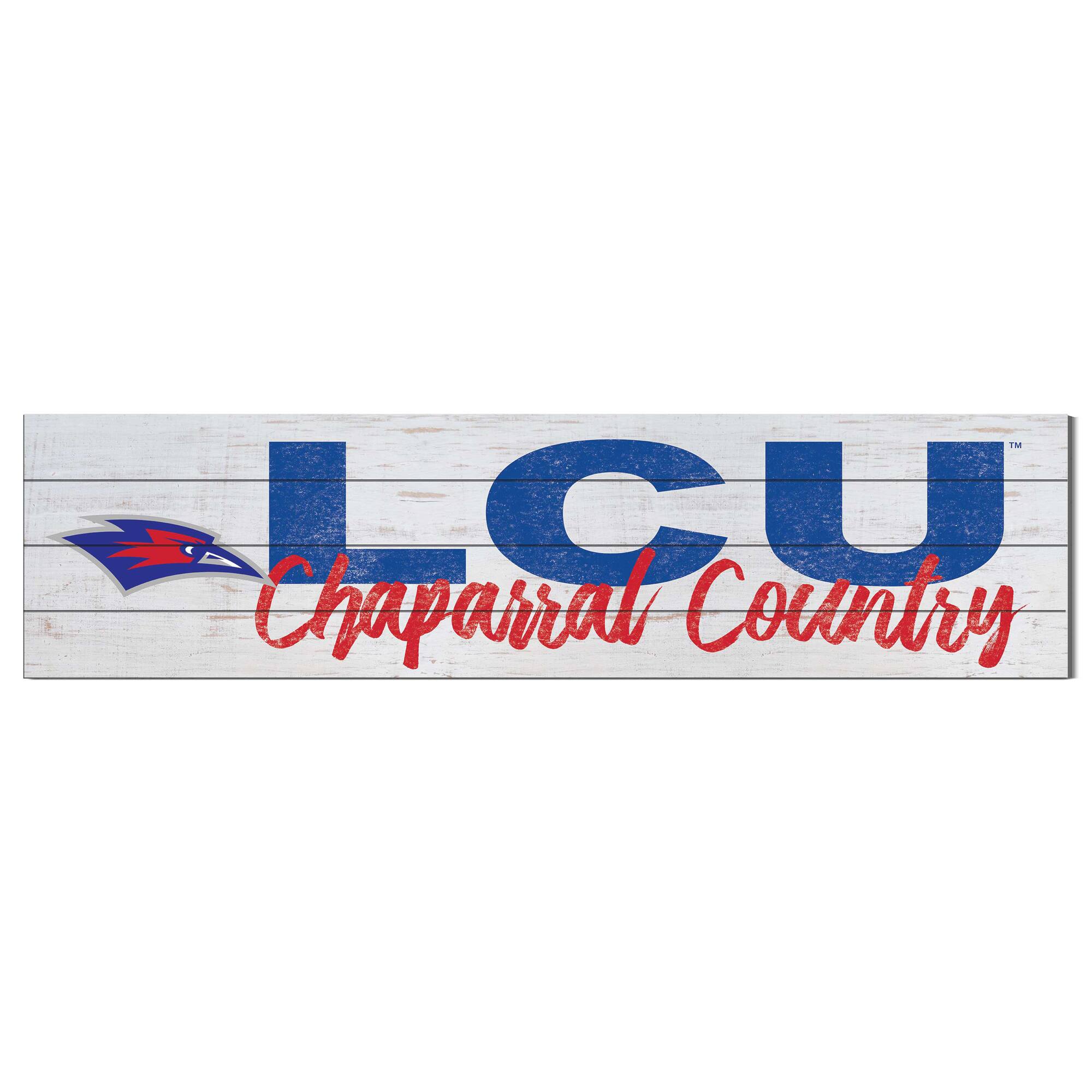 Lubbock Christian Chaparral 10" x 40" Logo Sign
