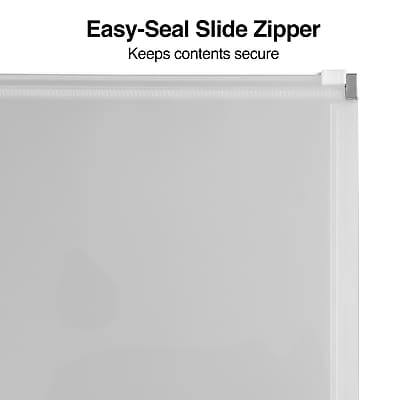 Easy-Seal Slide Zipper  
Keeps contents secure