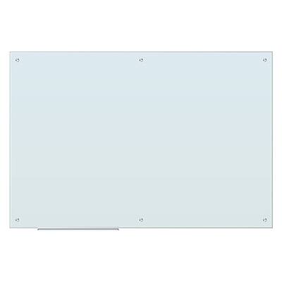 Front. U Brands - Magnetic Glass Dry Erase Board, Frameless, 6' x 4" - Frameless.