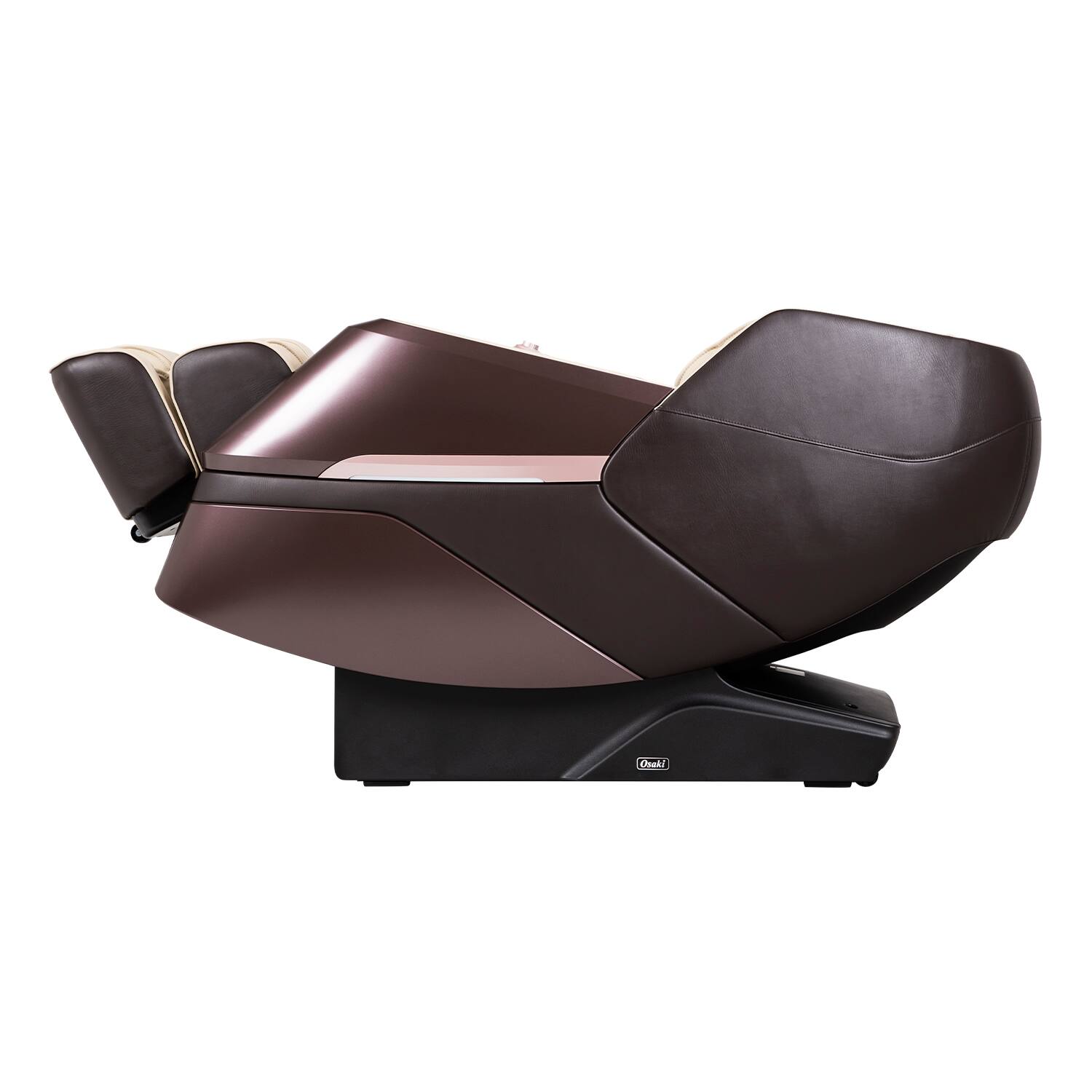 Back. Osaki - Tao 3D Zero Gravity Massage Chair With Dual Heating - Beige.