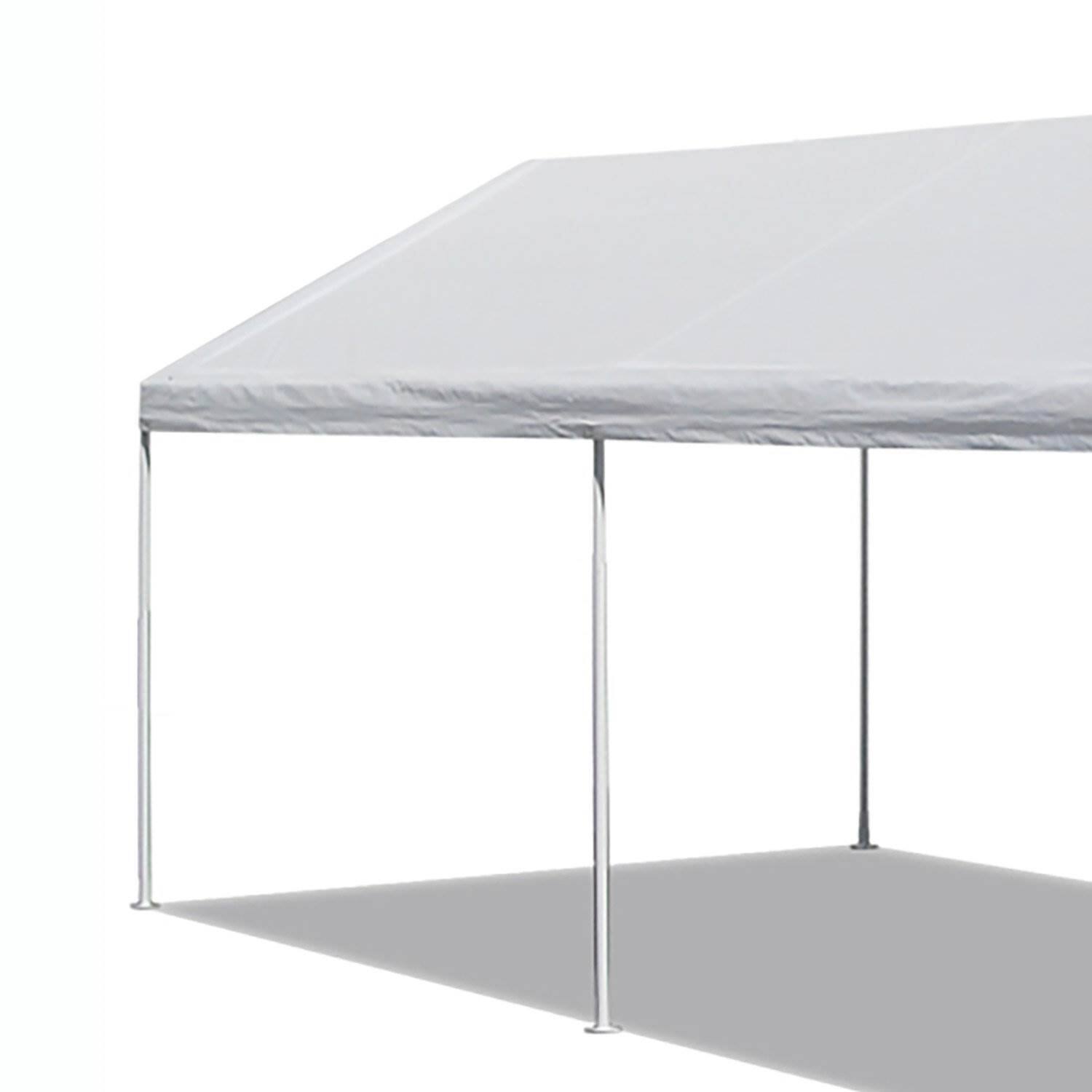 Alt View 3. Caravan Canopy - Caravan Canopy Domain 10 x 20 Foot Straight Leg Instant Canopy Tent Set (2 Pack) - White.
