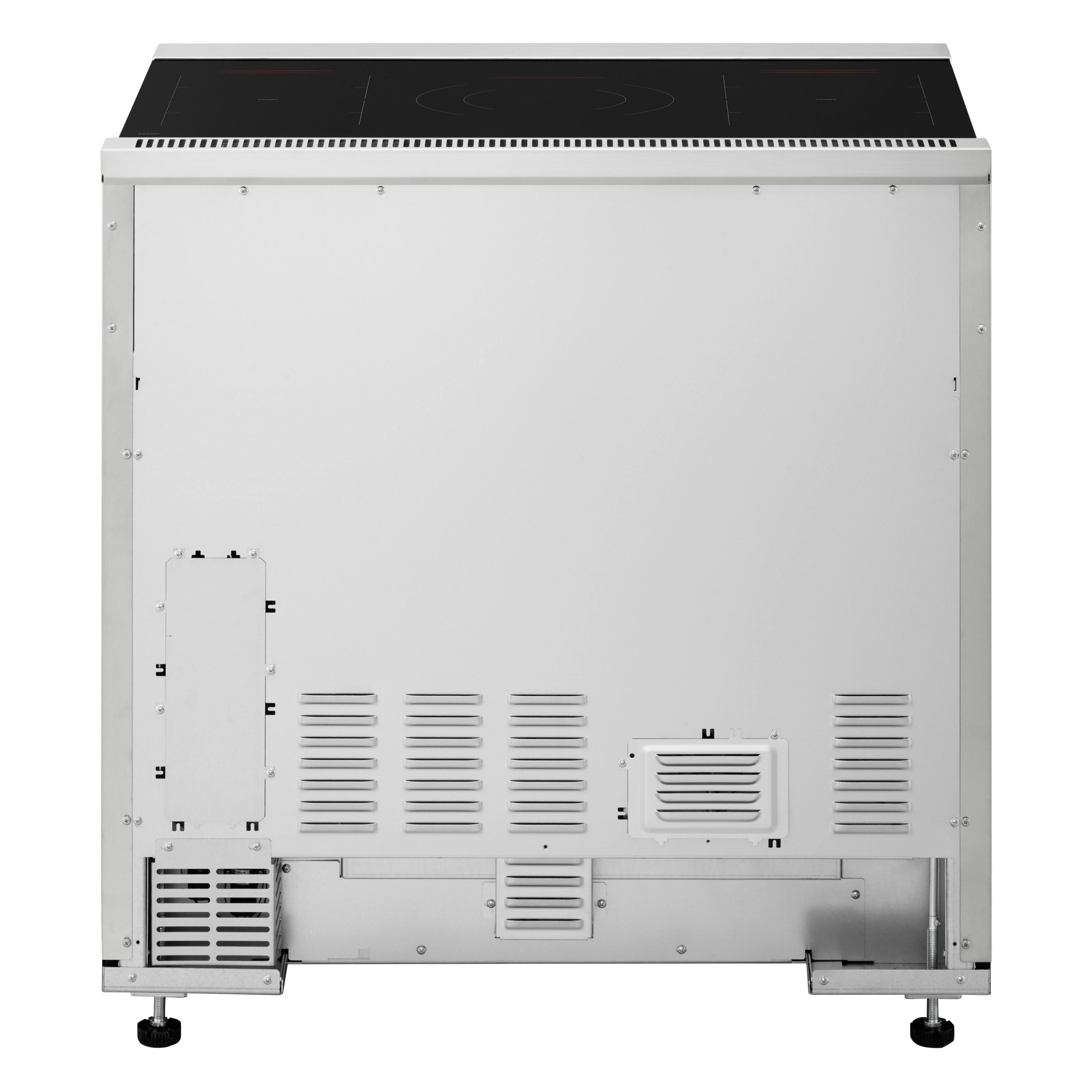 Alt View 5. SKS - 36-inch 6.3 Cu. Ft. Freestanding Smart Electric Induction Pro Range with Steam-Combi - Stainless Steel.