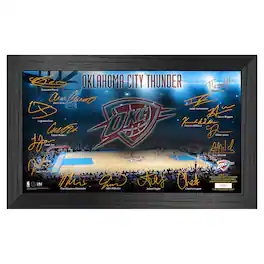 Highland Mint - Oklahoma City Thunder Signature Court Print - Multicolor
