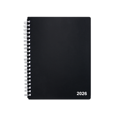 2026 Staples 8" x 11" Daily Appointment Book - Black