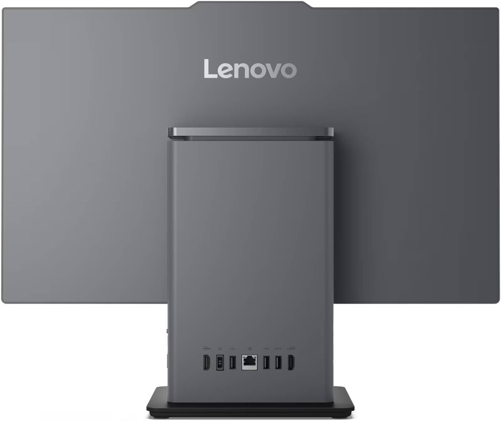 Back. Lenovo - Lenovo ThinkCentre Neo 50A 24 G5 23.8" Touch AIO i5-13420H 16GB 512GB SSD W11P - Grey.