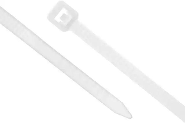 Front. Grizzly Supply - 6" 18lb Miniature Cable Tie 1000/bag - Natural.