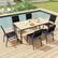 Alt View 4. Gymax - Gymax 4PCS Outdoor Dining Chairs w/ Breathable Seat Backrest Heavy-Duty Aluminum Frame - Black.
