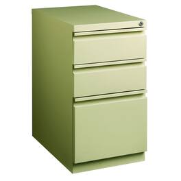 Hirsh - 23" Deep Mobile Pedestal File Cabinet 3 Drawer Box-Box-File, Putty - Beige