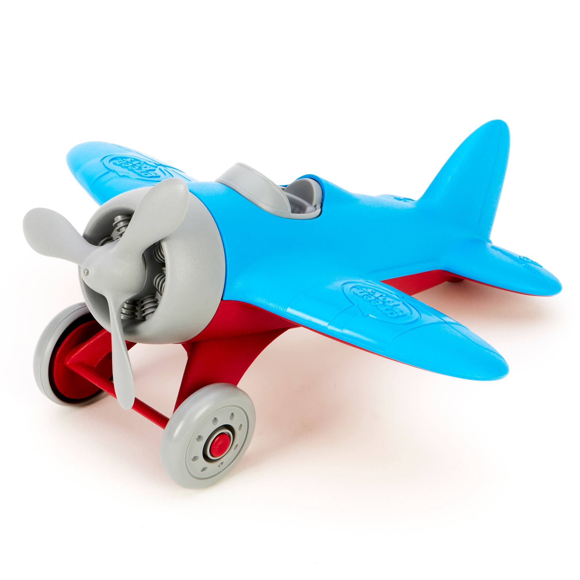 Left. Green Toys - Green Toys Pretend Play Airplane Toy, Blue - Blue.