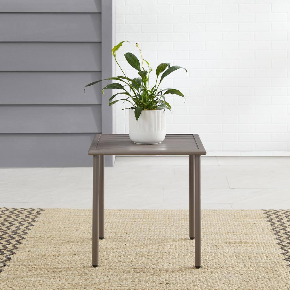 Alt View 2. Crosley Furniture - Cali Bay Outdoor Side Table - Light Brown.