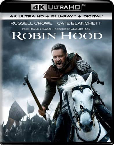 Front. Robin Hood   - 4K Blu-Ray.