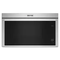 Maytag - 1.1 Cu. Ft. Over-the-Range Microwave with Flush Built-in Design - Stainless Steel - Front_Zoom