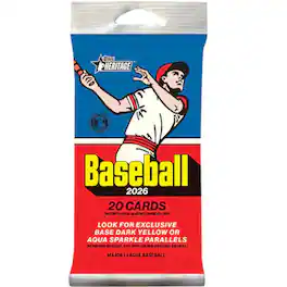 Topps - Topps: Heritage Baseball 2026 Fat Pack (20 Cards)