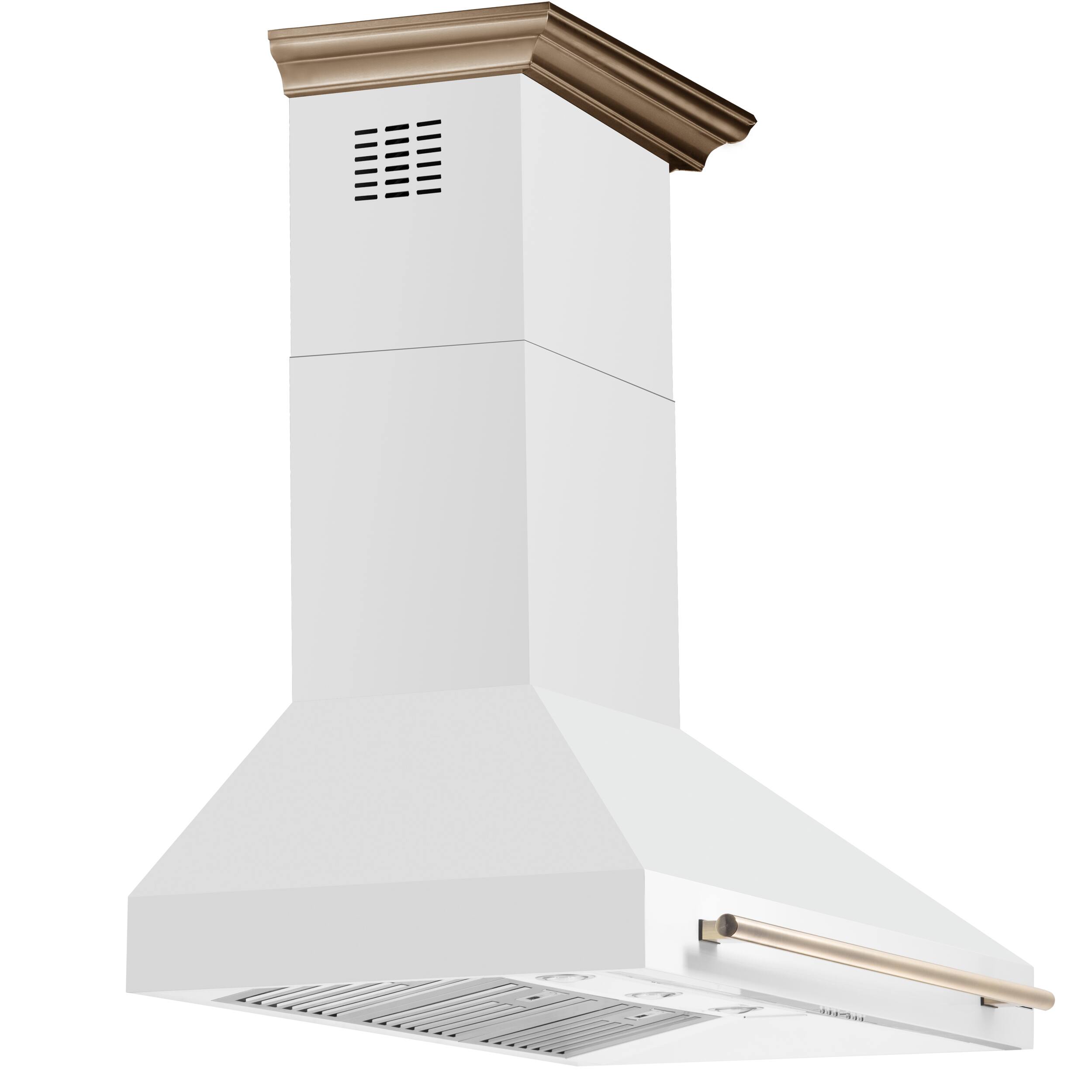 Alt View 1. Forno Appliances - Aria 48 in. Convertible Wall-Mounted Range Hood - White.