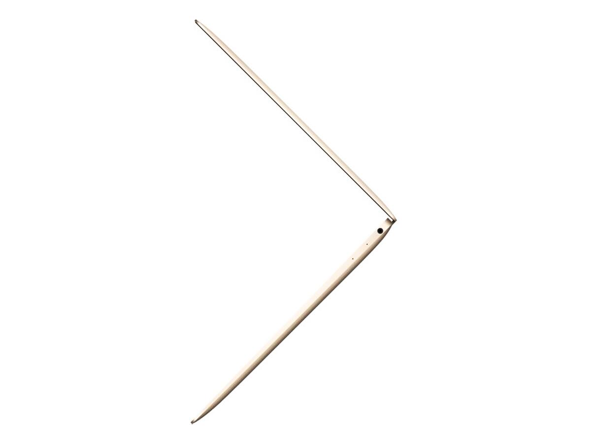 Alt View 2. Apple - Apple 12" MacBook (Early 2016, Gold) (Spanish Keyboard) MLHF2E/A - Gold.
