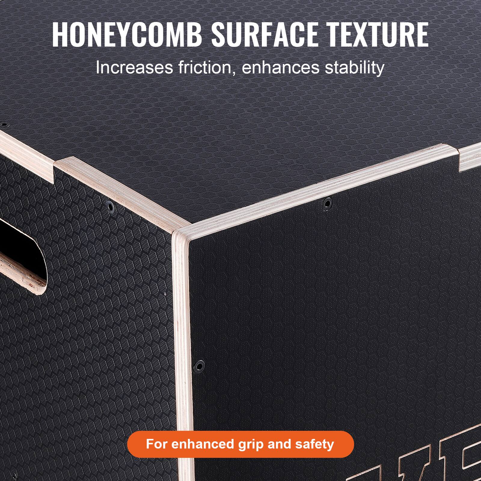 HONEYCOMB SURFACE TEXTURE

Increases friction, enhances stability

For enhanced grip and safety