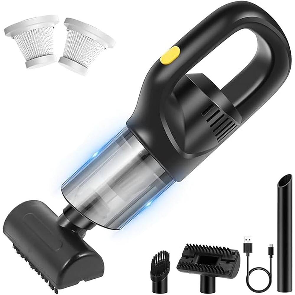 Front. ACJPR - Click to see full view Car Vacuum Handheld Vacuum Cordless Hand Held Vacuum Cleaner Mini Portable Rechargeable V.