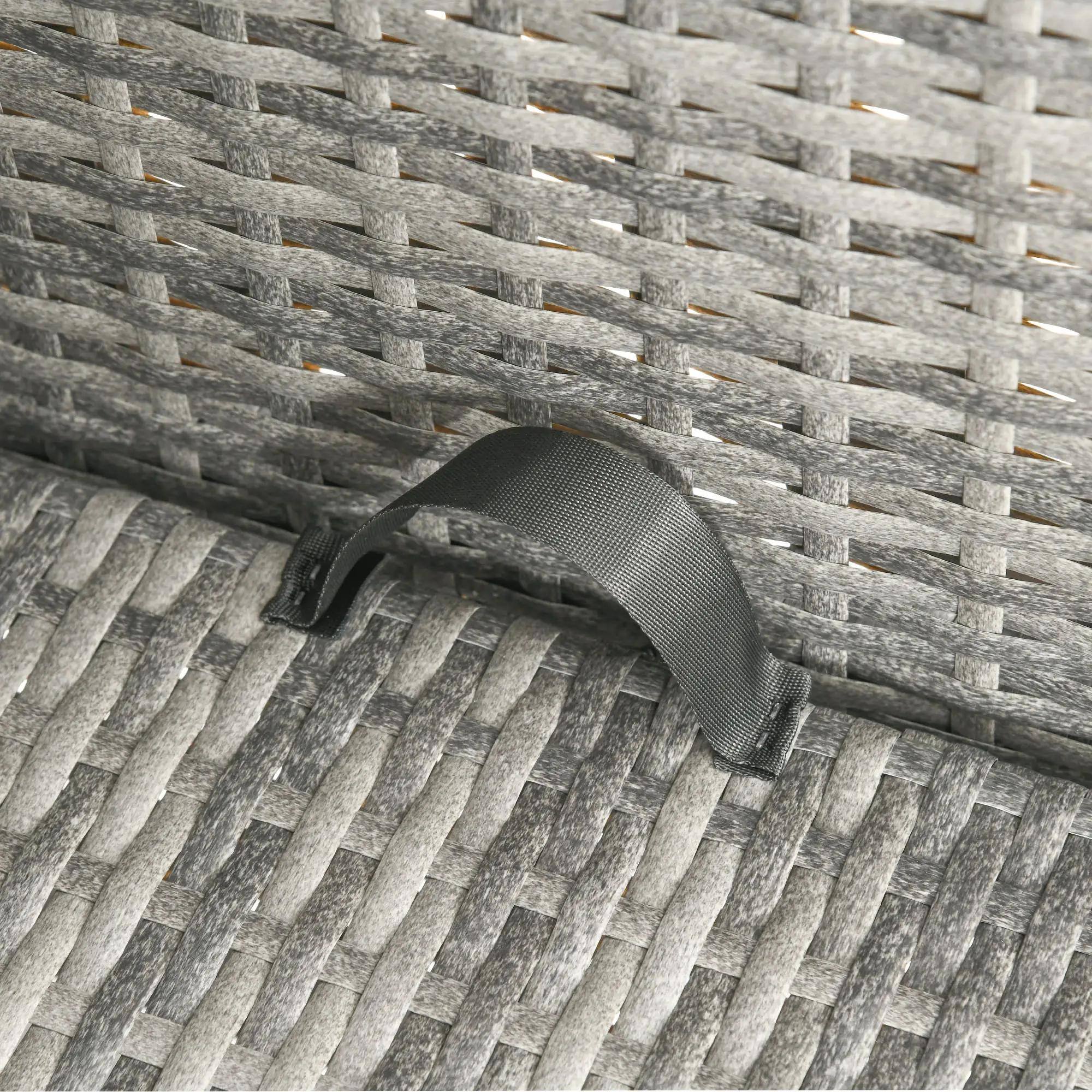 Left. Resenkos - Resenkos 4-Piece Wicker Furniture Set , Outdoor Sectional Furniture, White - White.