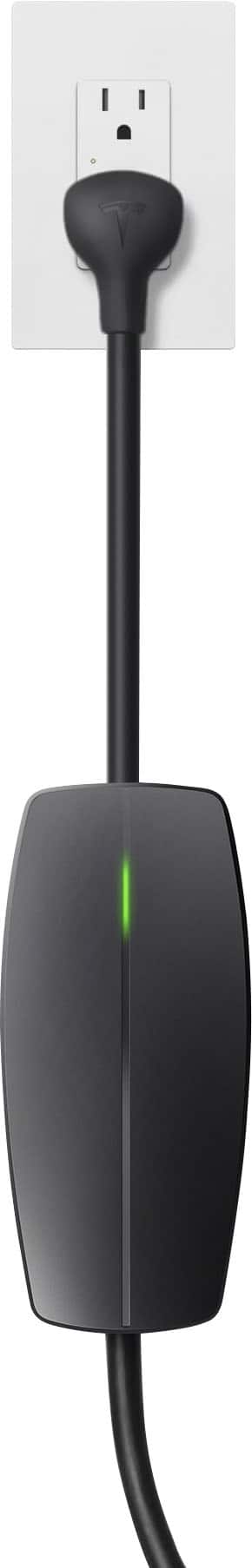 Front. Tesla - Mobile Connector, Portable Electric Vehicle (EV) NACS Charger up to 32A, 20ft cord - Black.