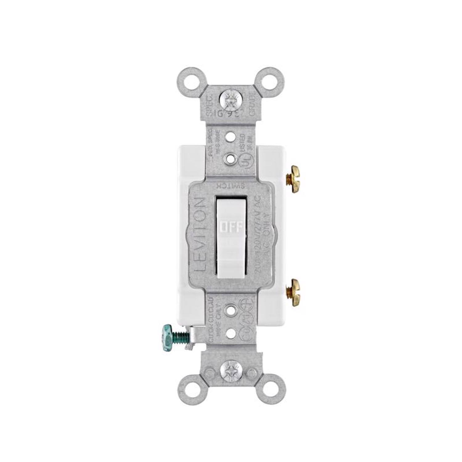 SPEC G 7 3 GRAD SPEC -0-200 UI STED 30 FD S SWITCH AC LEVITON OFF 202-20-127 AC ONLY C TRAC CHL CITOR 3