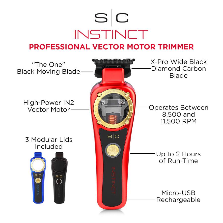 StyleCraft Instinct Professional IN2 Vector Motor Cordless Hair