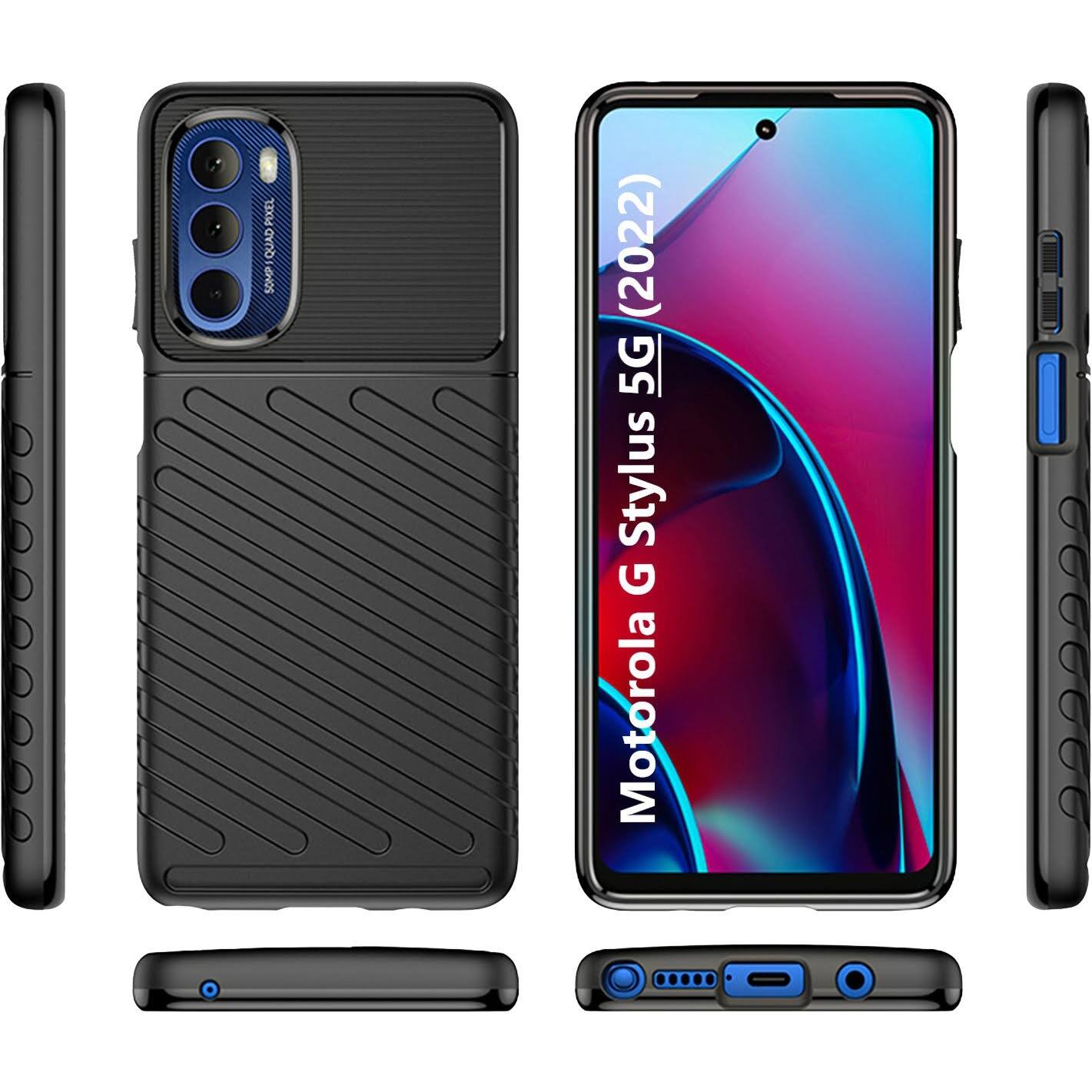 Alt View 11. SaharaCase - Anti-Slip Series Case for Motorola Moto G Stylus 5G (2022) - Black.