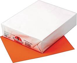 Pacon Kaleidoscope Colored Paper, 24 lbs., 8.5" x 11", 500 Sheets/Ream (PAC102051) - Pumpkin