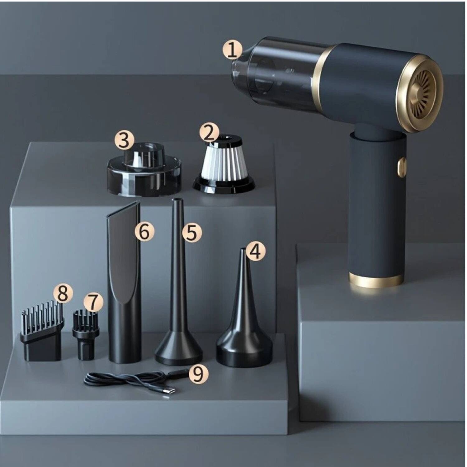 Left. Stock Preferred - 4-in-1 Multifunctional Cordless Vacuum Cleaner.