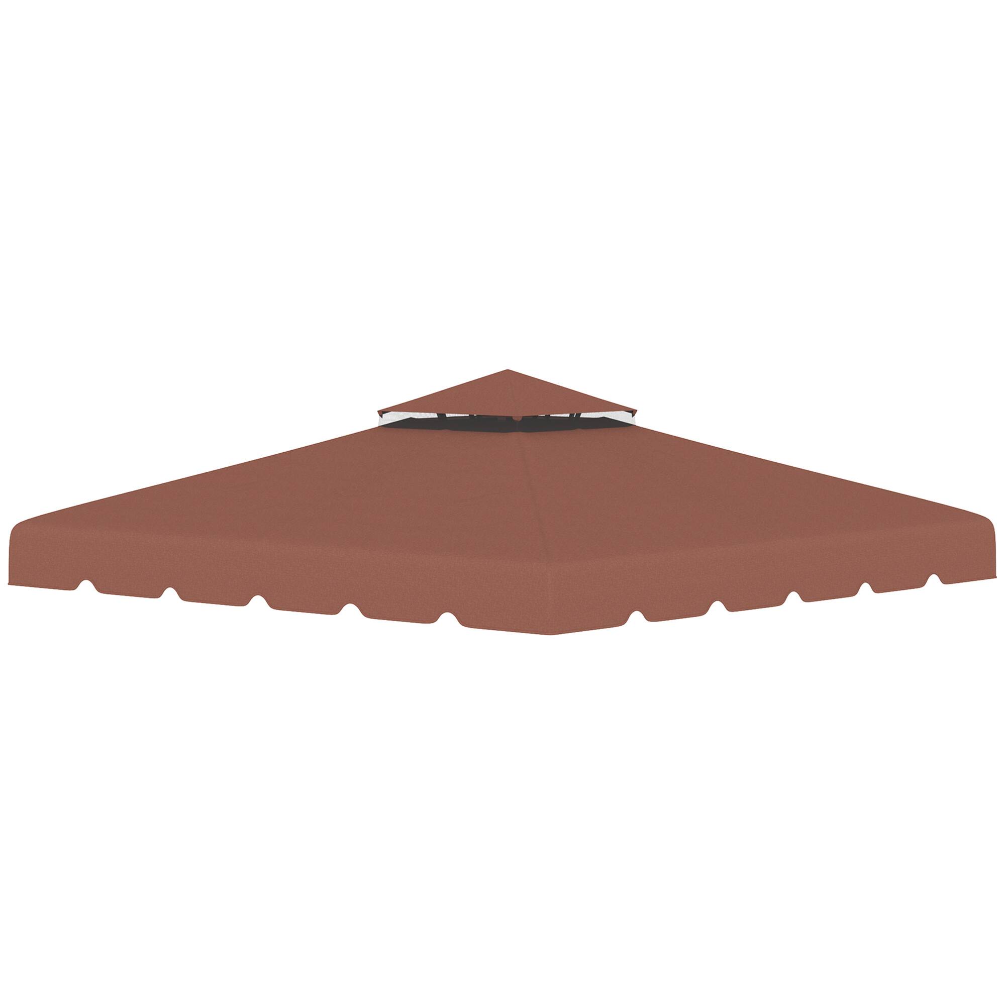Outsunny - 10' x 10' Gazebo Replacement Canopy, Gazebo Top Cover with Double Vented Roof for Garden Patio Outdoor (TOP ONLY) - Coffee price history on PriceWatchPro