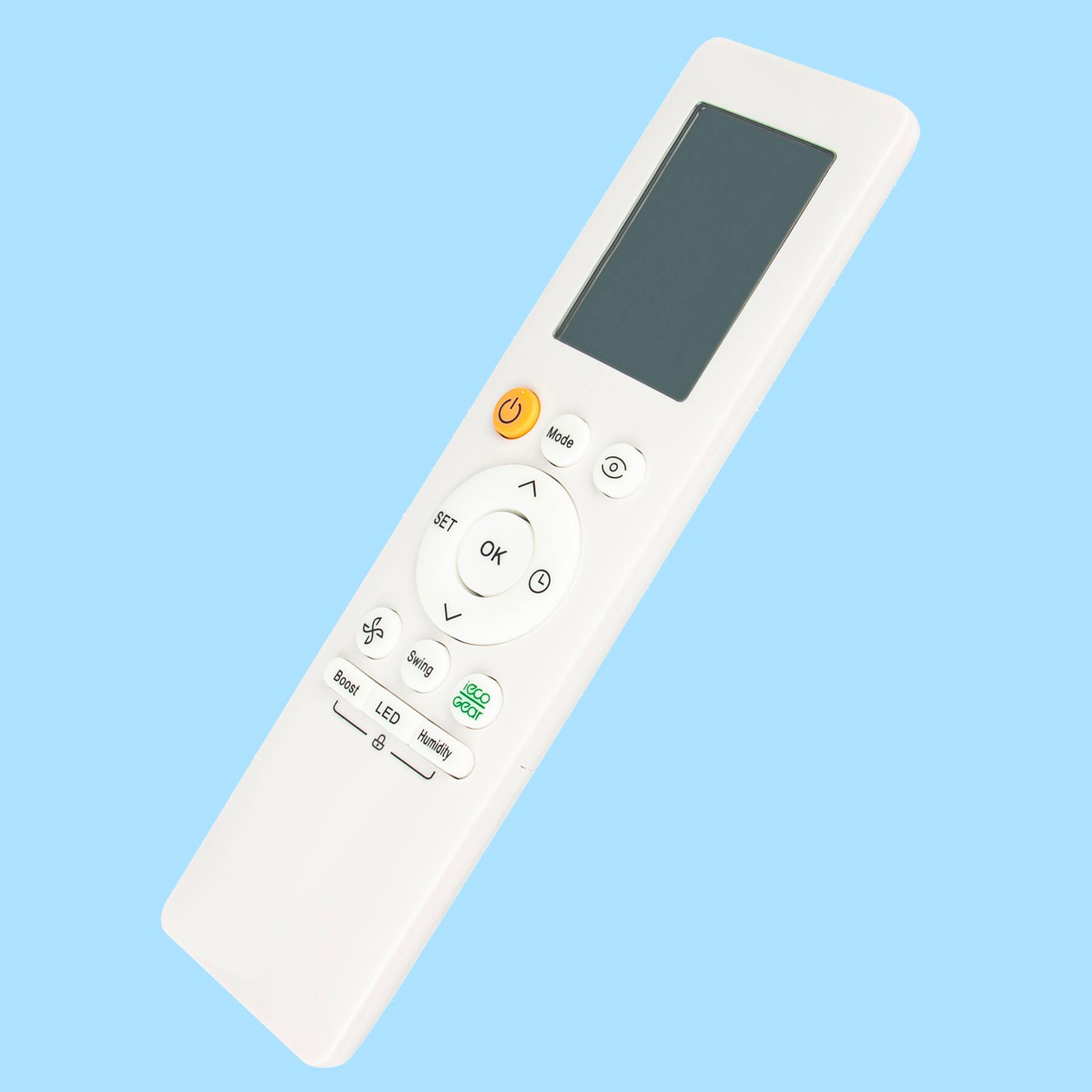 Mode  
OK  
V  
Boost  
LED  
Humidity  
Swing  
Eco  
COOL