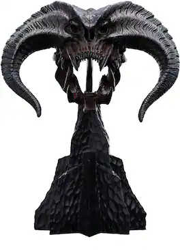 Weta Workshop - Polystone - The Lord of the Rings Trilogy - Skull of a Balrog Miniature Polystone - COLLECTIBLES - Multicolor