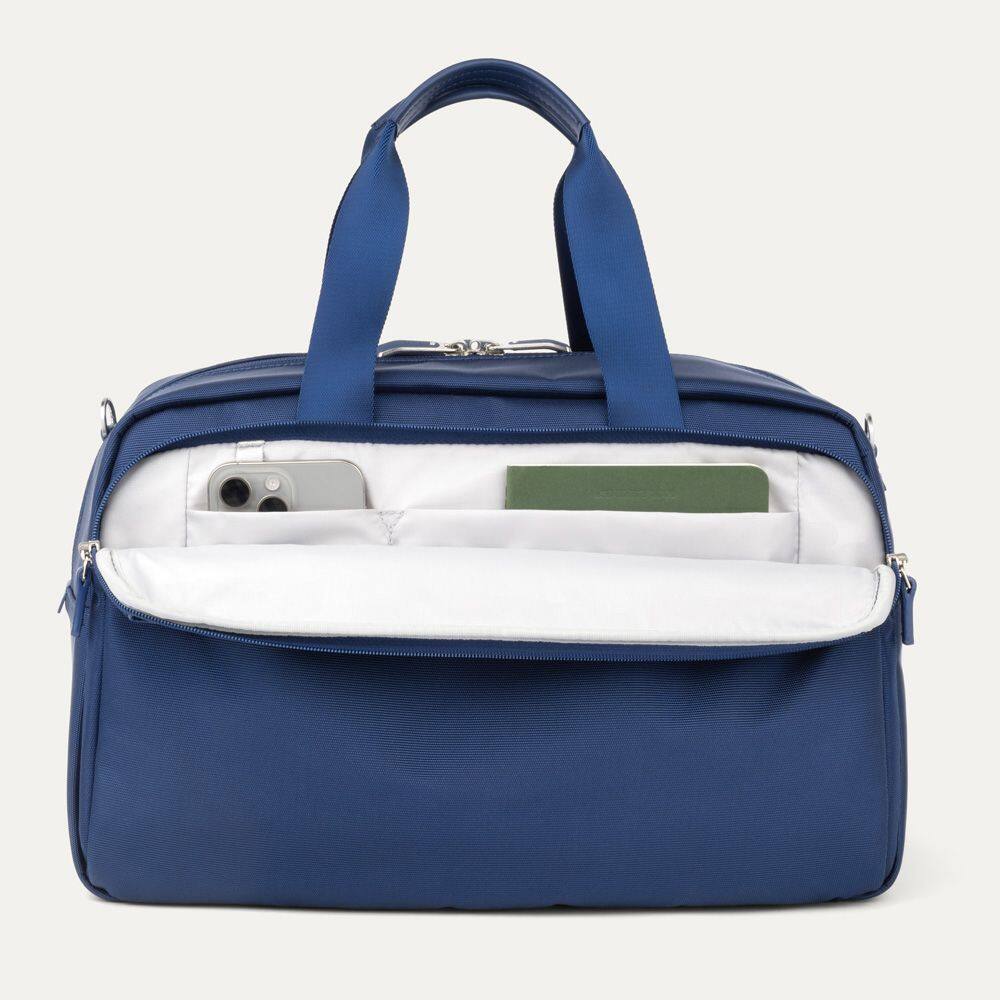 Back. Travelpro - Travelpro Versapack + Softside Carry-On & Underseat Travel Tote Bag Luggage Set - Estate Blue.