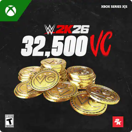XBOX SERIES X|S
WWE 2K26
32,500 VC
TEEN
ESRB