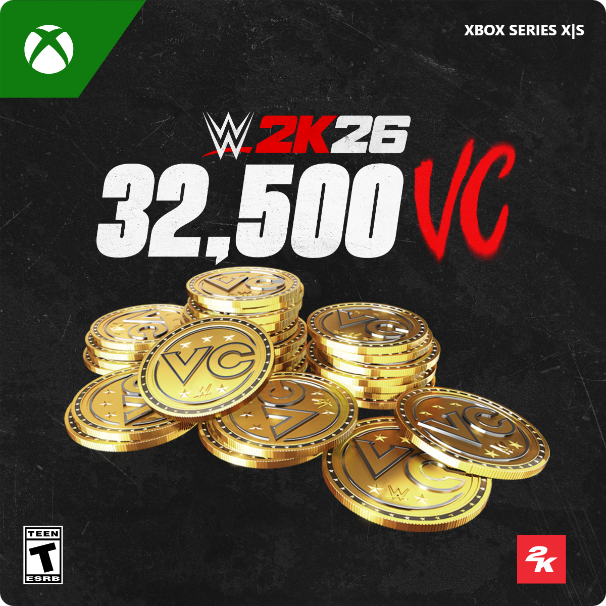 XBOX SERIES X|S  
WWE 2K26  
32,500 VC  
TEEN  
ESRB
