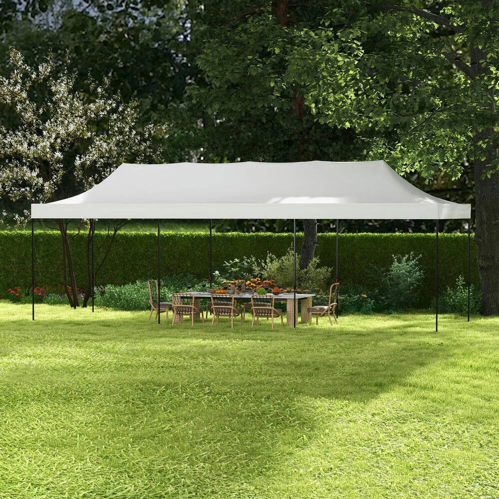 Alt View 6. Spaco - Spaco 9.5'x28' Pop Up Canopy Tent,Height Adjustable,Carry Bag and Sand Bags - White.