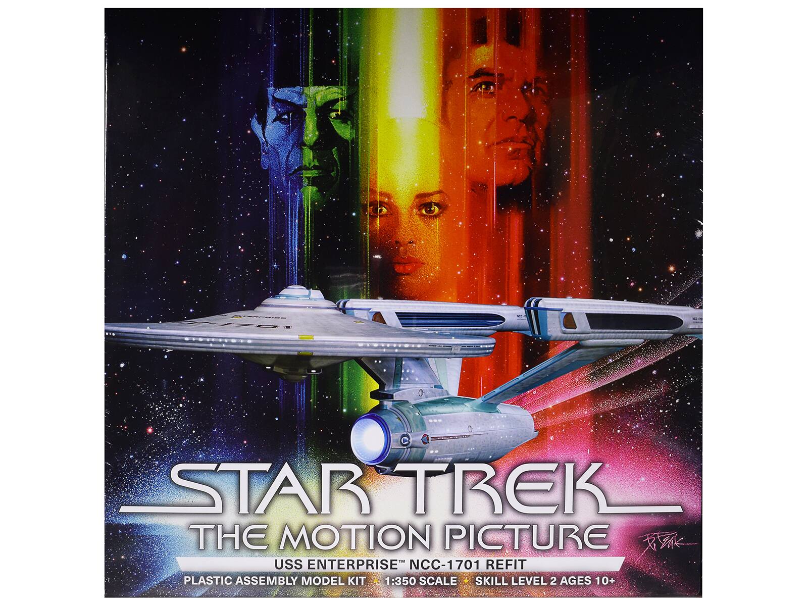 STAR TREK THE MOTION PICTURE USS ENTERPRISE NCC-1701 REFIT PLASTIC ASSEMBLY MODEL KIT 1:350 SCALE SKILL LEVEL 2 AGES 10+