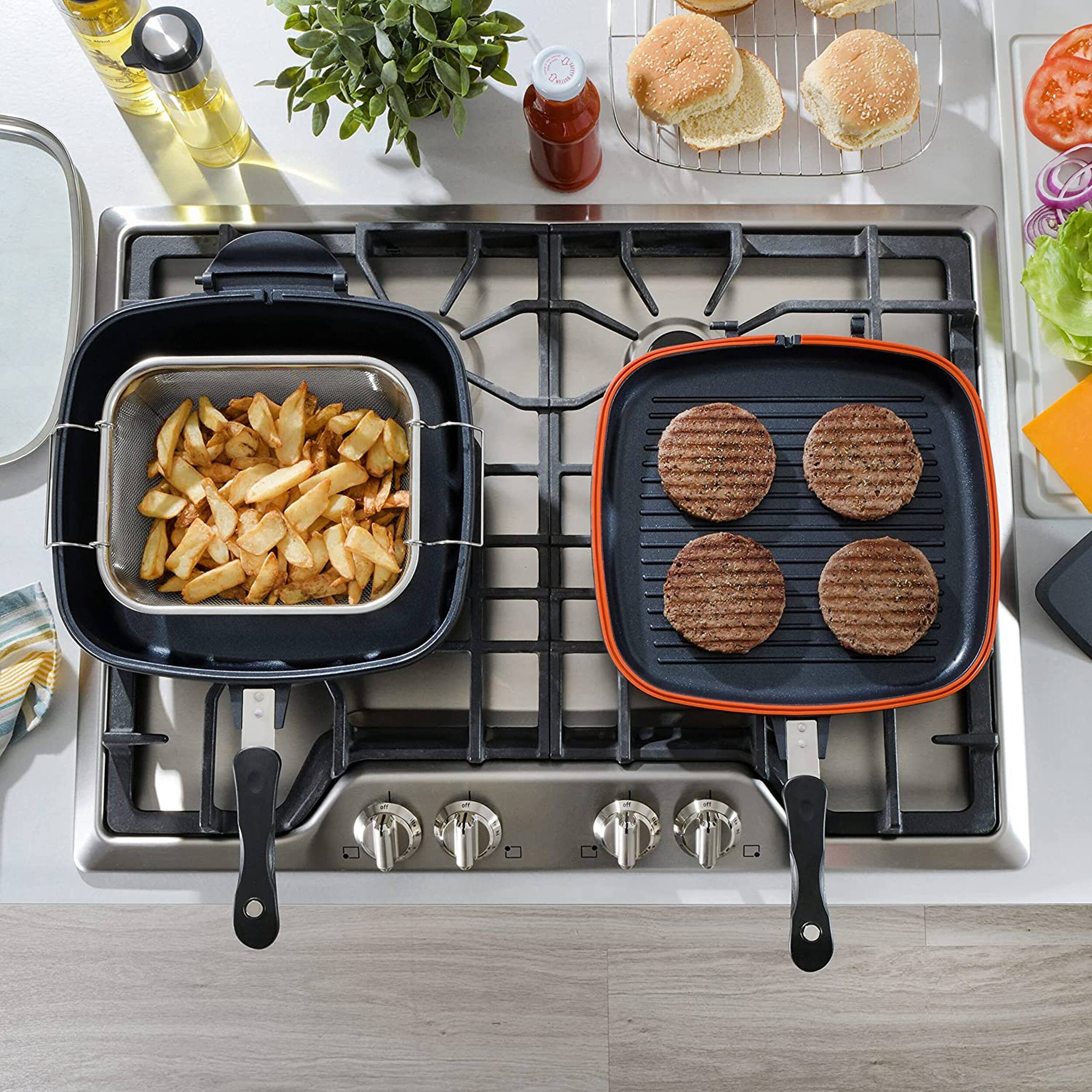 Alt View 6. Kenmore - Kenmore 5 Piece Nonstick Multi Function Cookware Set in Black - Black.