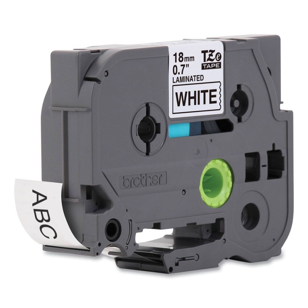 18mm TZe 0.7" LAMINATED WHITE  
ABC