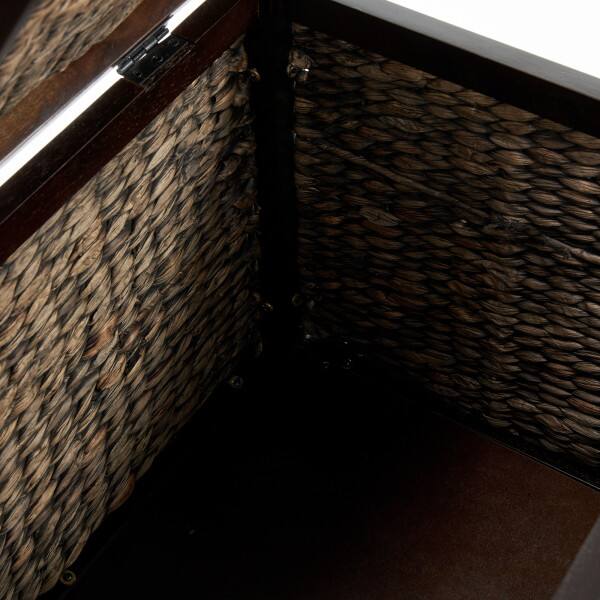 Alt View 6. Click Decor - ClickDecor Wilson Storage Trunk, Rustic Black Wicker - Charcoal.