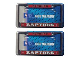 Rico Industries - Toronto Raptors Chrome Metal License Plate Frame - Set of 2 Frames - Multi