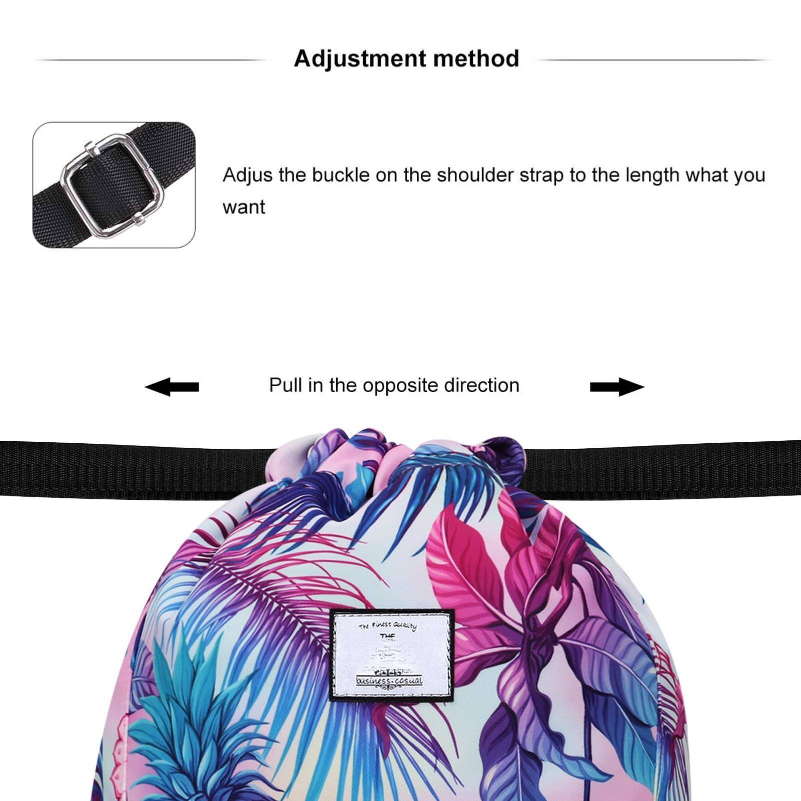 Pacoar Cade Drawstring Sports Backpack Lightweight Gym Yoga Sackpack ...