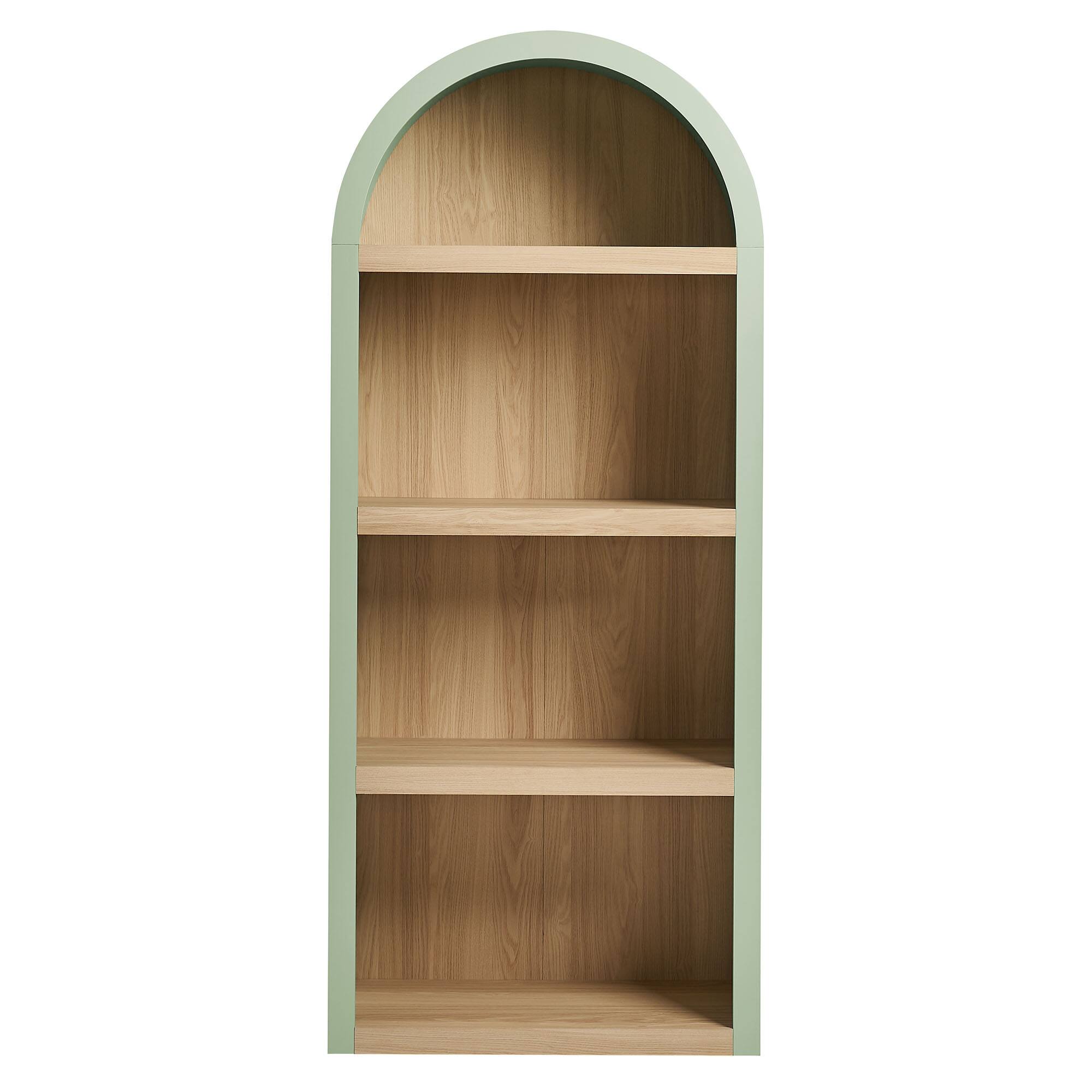 Alt View 3. Modway - Caleb 4 Arched Display Shelf Bookcase by Modway - Sage.