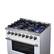 Alt View 4. Forno Appliances - Massimo 5.36 Cu. Ft. Freestanding Dual Fuel True Convection Range with Air Fryer Basket - White.